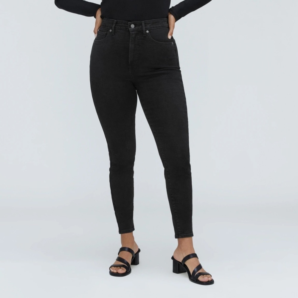 Everlane The Curvy Way-High Skinny Jean 30 26 3/4" Inseam Black Ash